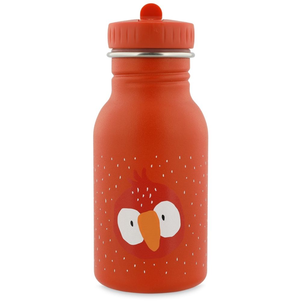 Trixie Kids Water Bottle 350ml - Mr. Parrot Red