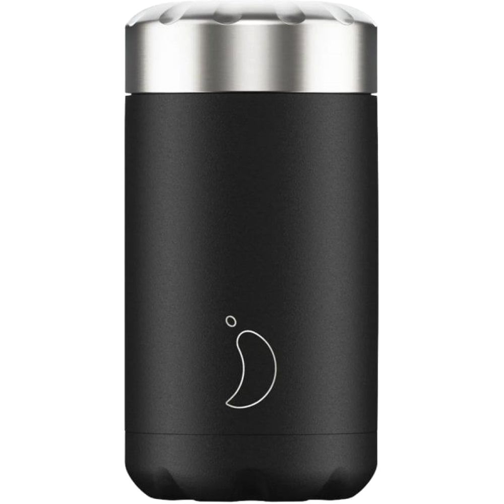 Chilly's Food Pot Monochrome Black 500ml