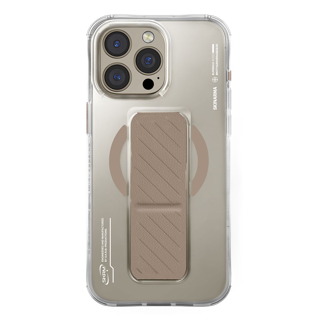 SkinArma iPhone 16 Pro 6.3 (2024) Case Axon (Mag-Charge + Grip-Stand) Gold