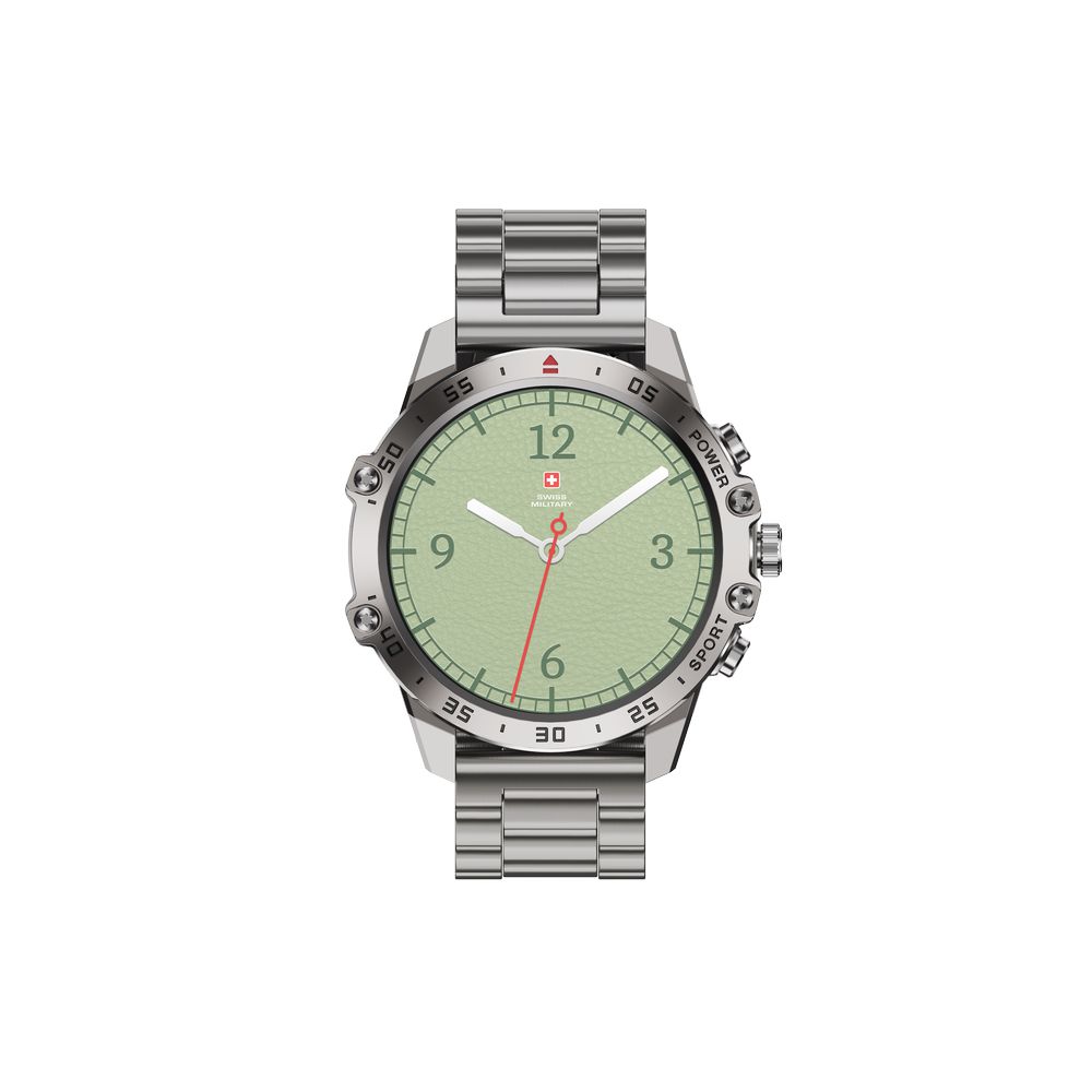 Swiss Military DOM5 Smartwatch With Silver Metal Strap