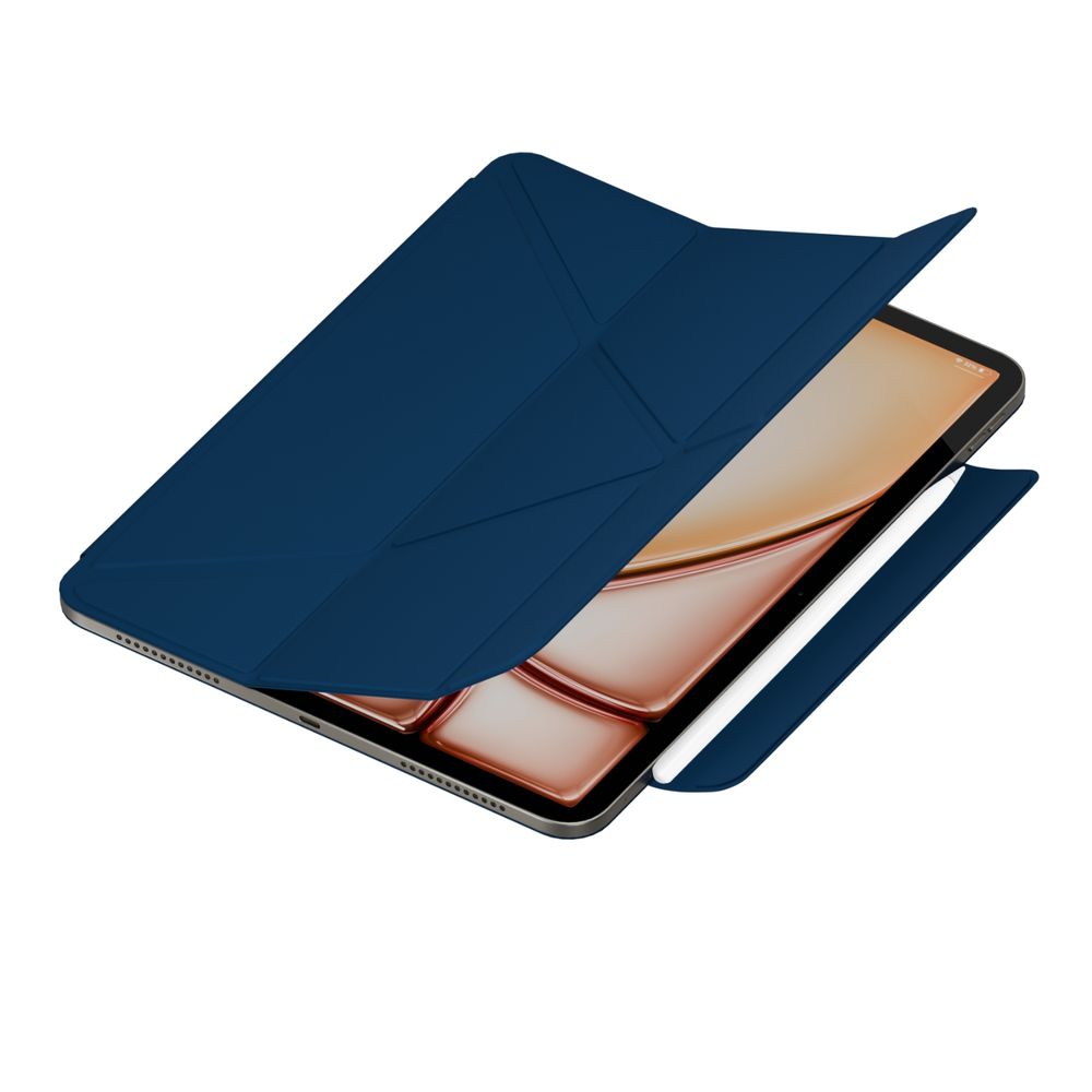 Hyphen Morph Smart Origami Folio Case For iPad 13-Inch Air (M2) 2024 - Navy Blue
