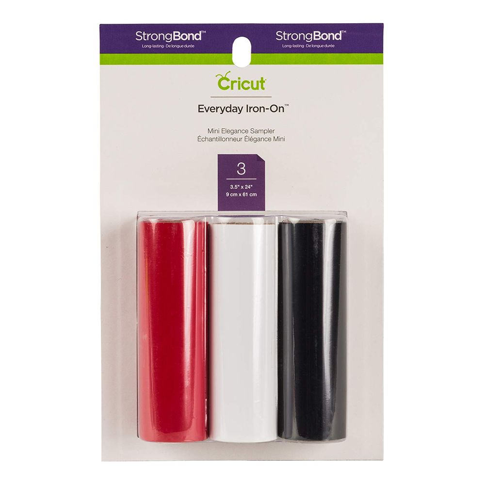 Cricut Everyday Iron-On Mini Elegance Sampler Roll (9 x 61cm) (Pack of 3)