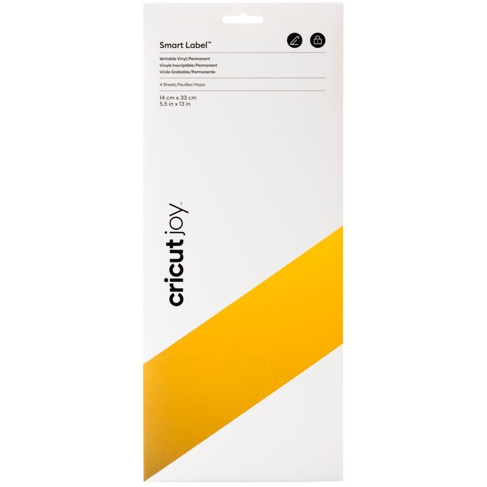 Cricut Joy Smart Label Writable Vinyl Permanent (14 x 33cm) (4 Sheets) - Gold