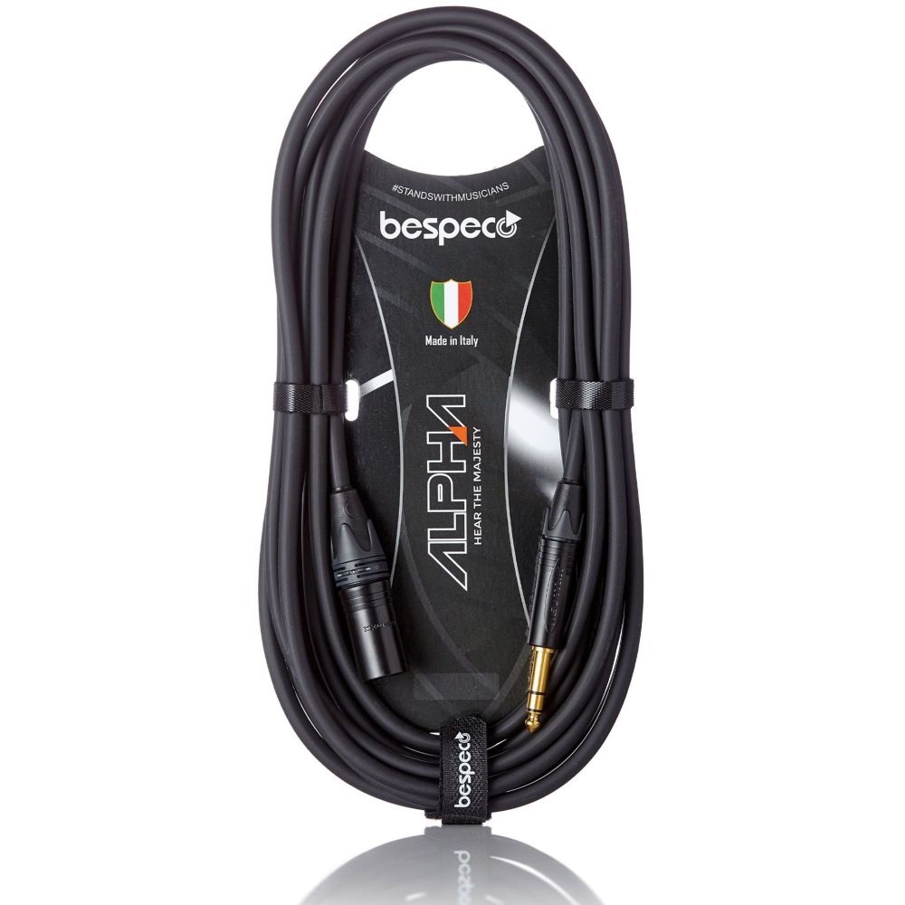 Bespeco Speaker Cable - Ahsmm900 - XLRM TO JK TRS - 9M - Black