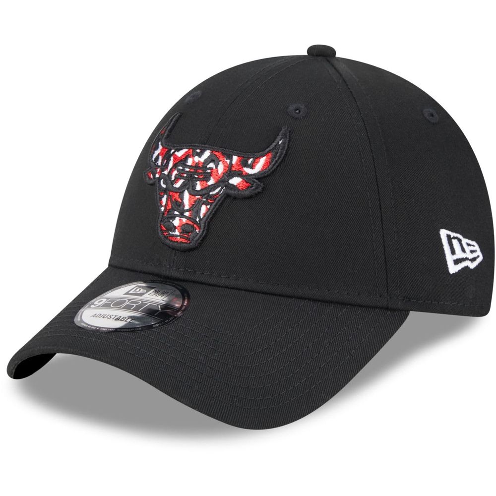 New Era Seasonal Infill 9Forty NBA Chicago Bulls Black Free Size Cap