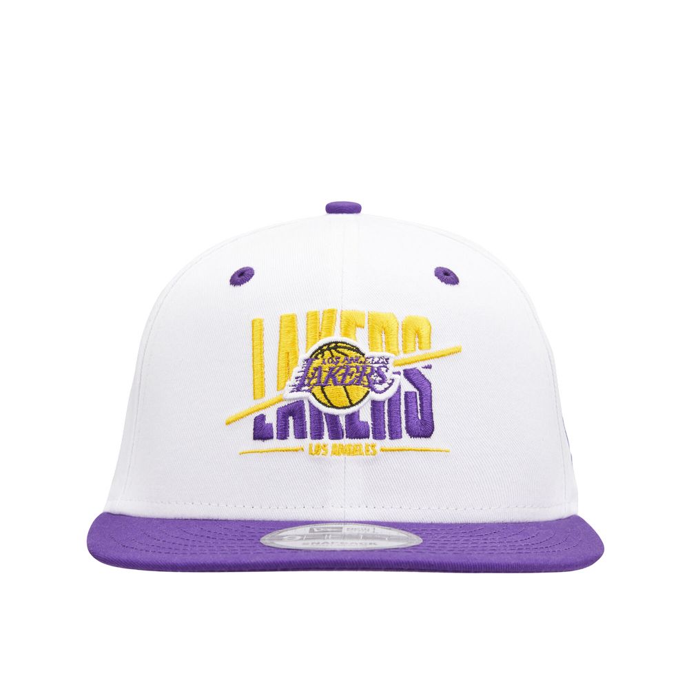 New Era White Crown 9Fifty NBA Los Angeles Lakers White/Purple Cap - S/M