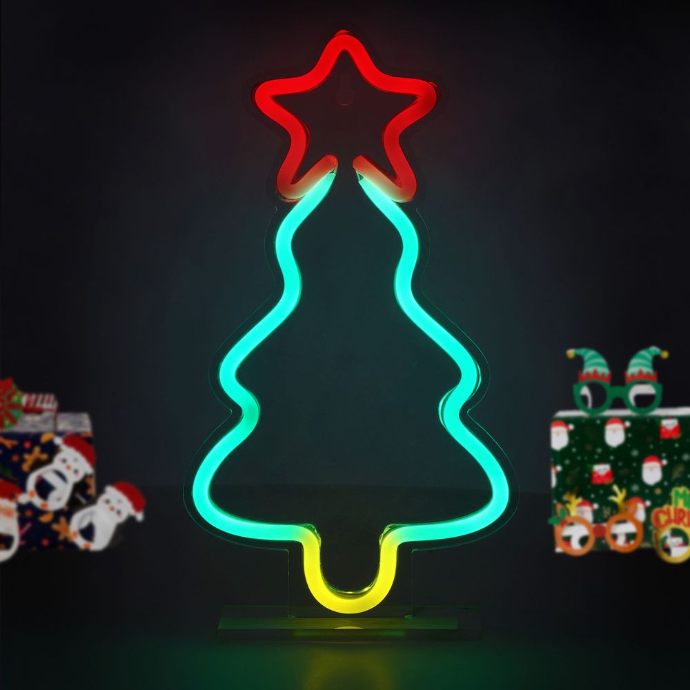 Legami Neon-Effect LED Sign - It's a Sign - Xmas Tree