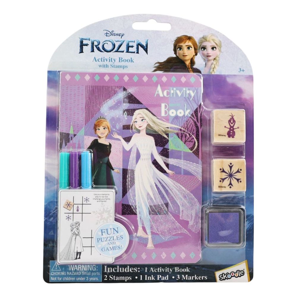 Disney Frozen Activity Book With Wooden Stampers