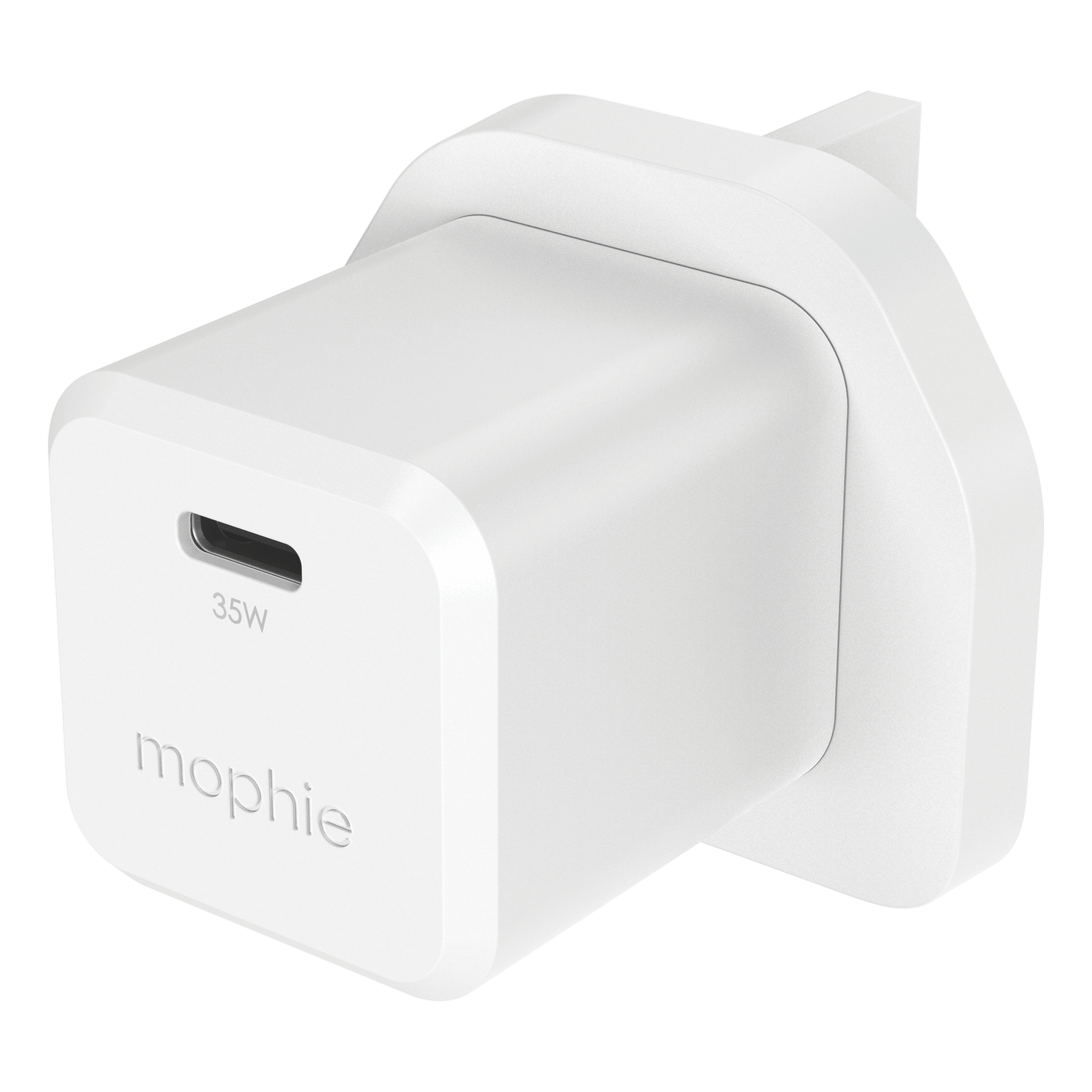 Mophie Power Adapter USB-C 35W Fast Charging Gan 3 Pin - White