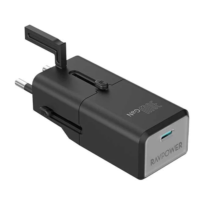 RAVPower RP-PC1060 Nano 1C Port PD 30W Travel Adpater - Black
