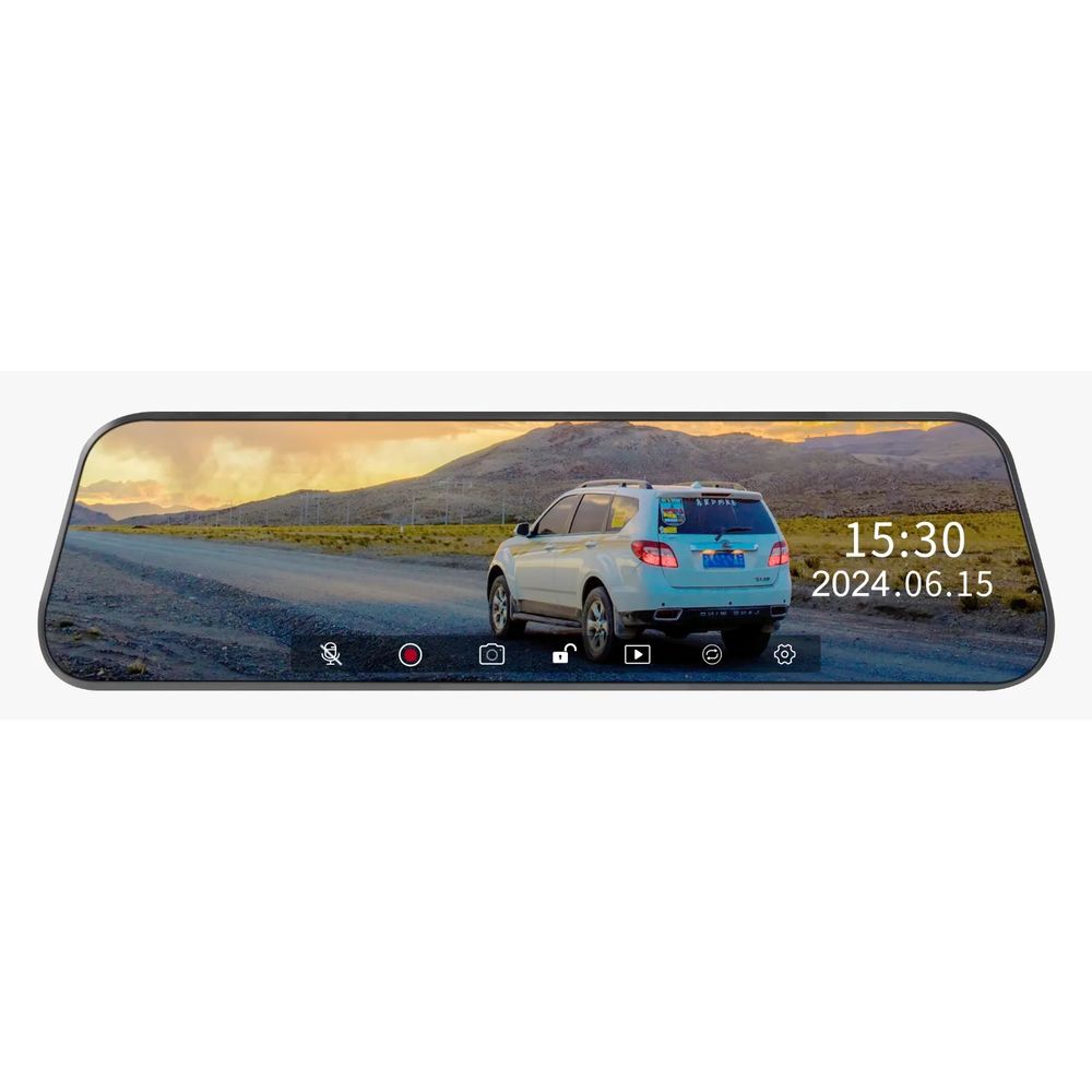 Porodo Mirror Camera Full Hd Recording - Black