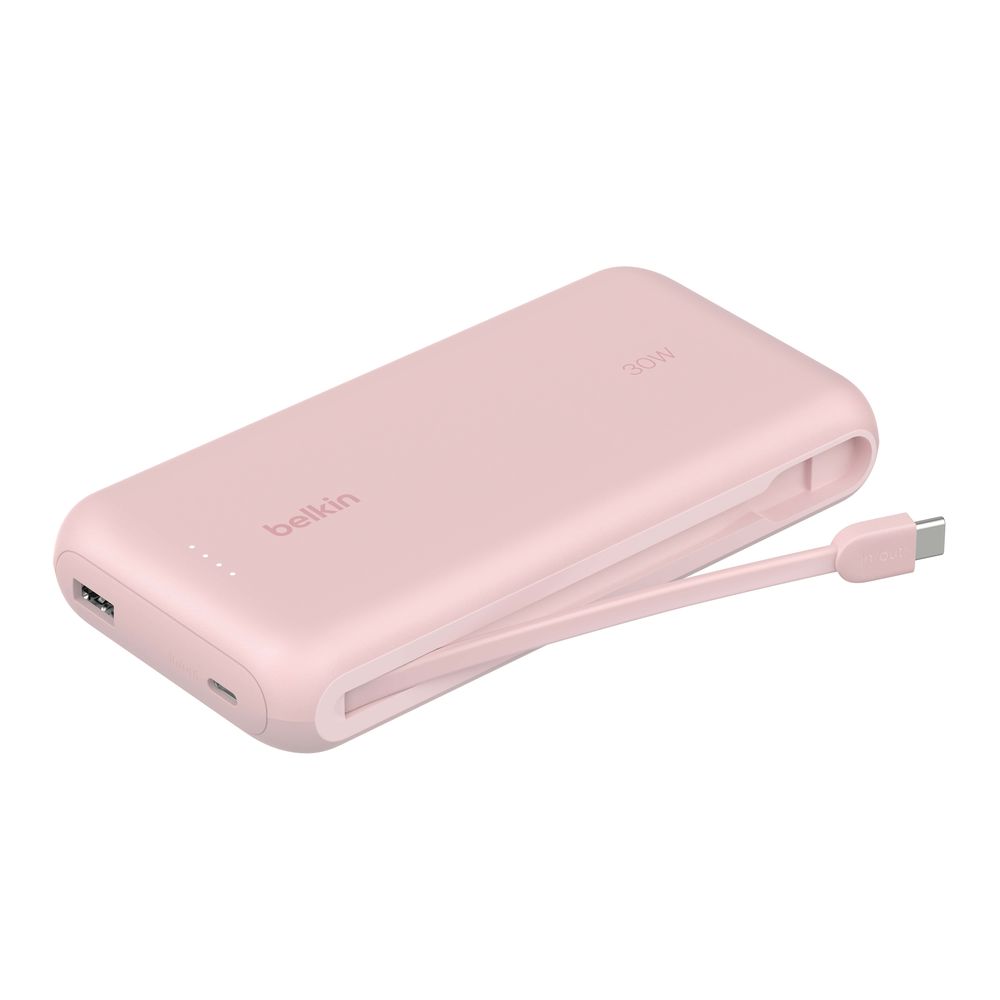 Belkin Powerbank 20000mAh With Integrated Cable - Pink