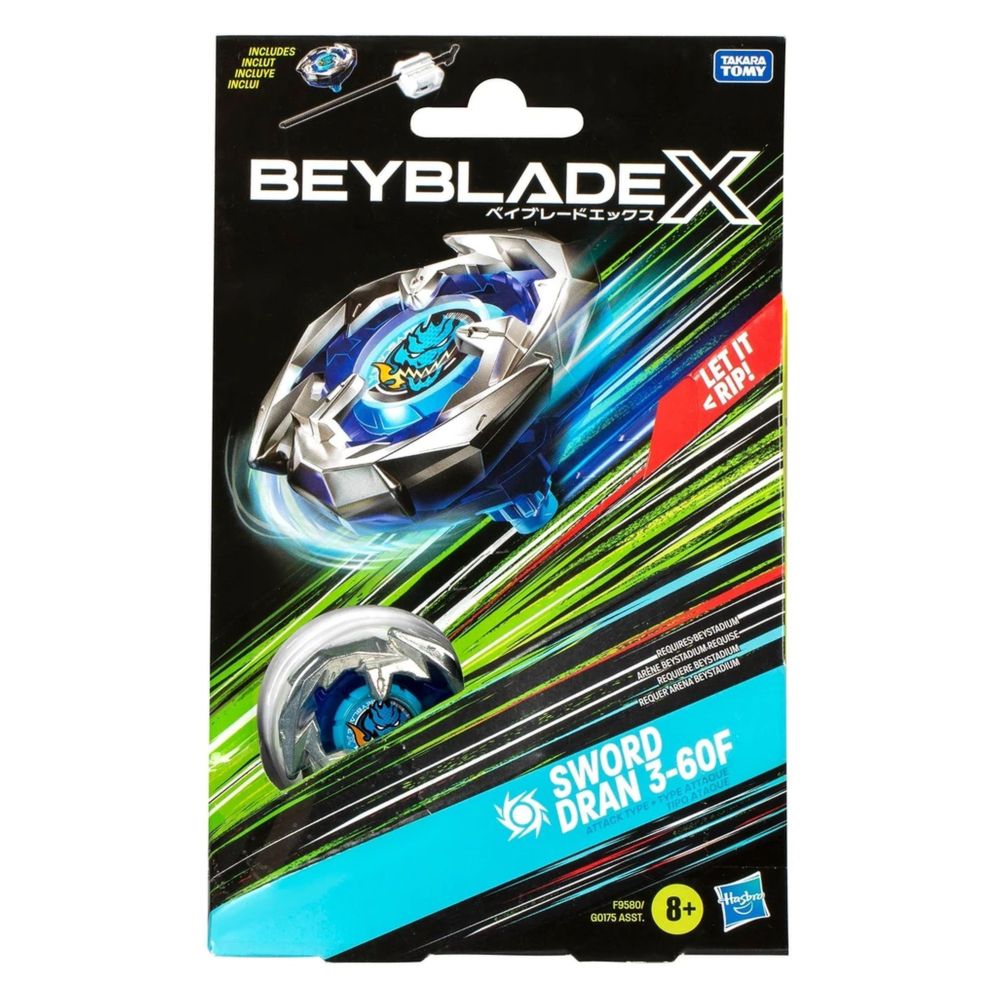Beyblade X Launcher Sword Dran 3-80N Starter Pack Set