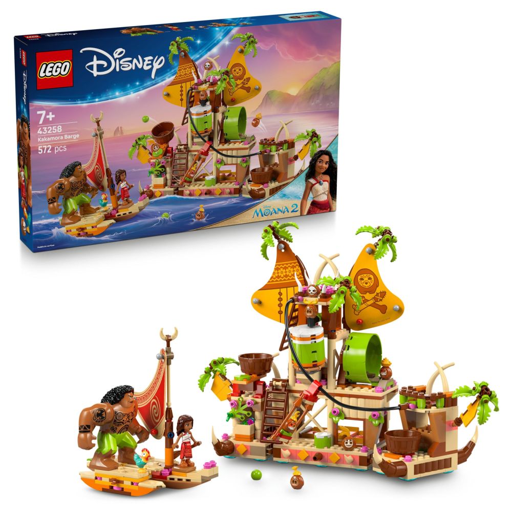 LEGO Disney Moana 2 Kakamora Barge - Toy Building Set - 43258 (483 Pieces)