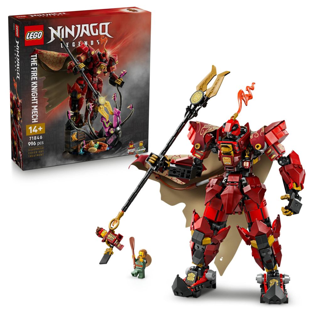 LEGO NINJAGO The Fire Knight Mech Building Kit - 71846 (996 Pieces)