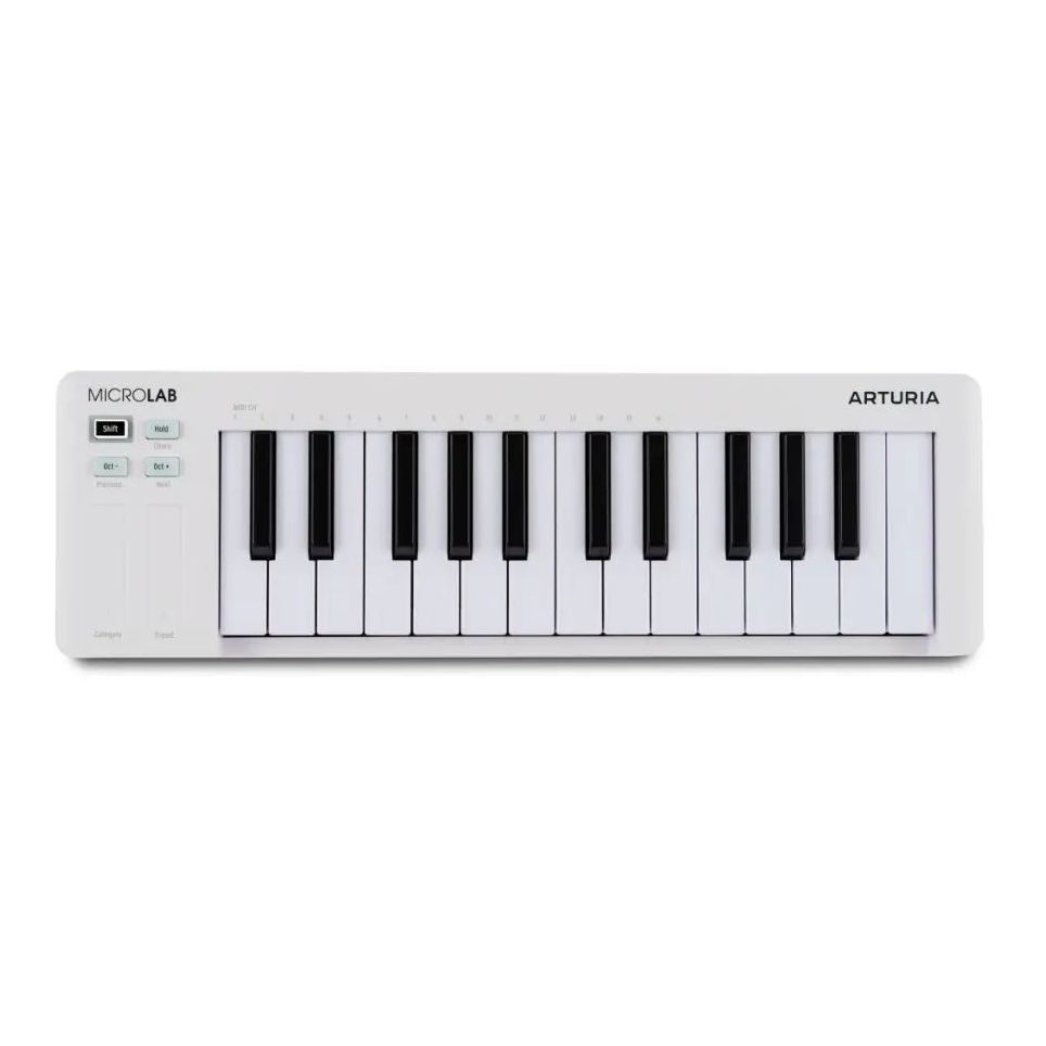 Arturia Microlab MK3 Universal Midi Keyboard Controller - White