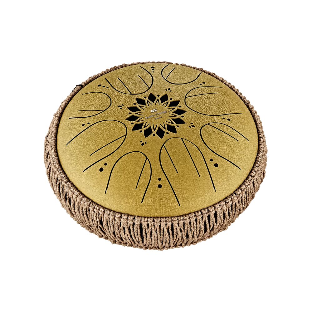 Meinl Sonic Energy 10 Medium Octave Steel Tongue Drum / C Major / 8 Notes / 432 Hz / Gold - Mostd3G