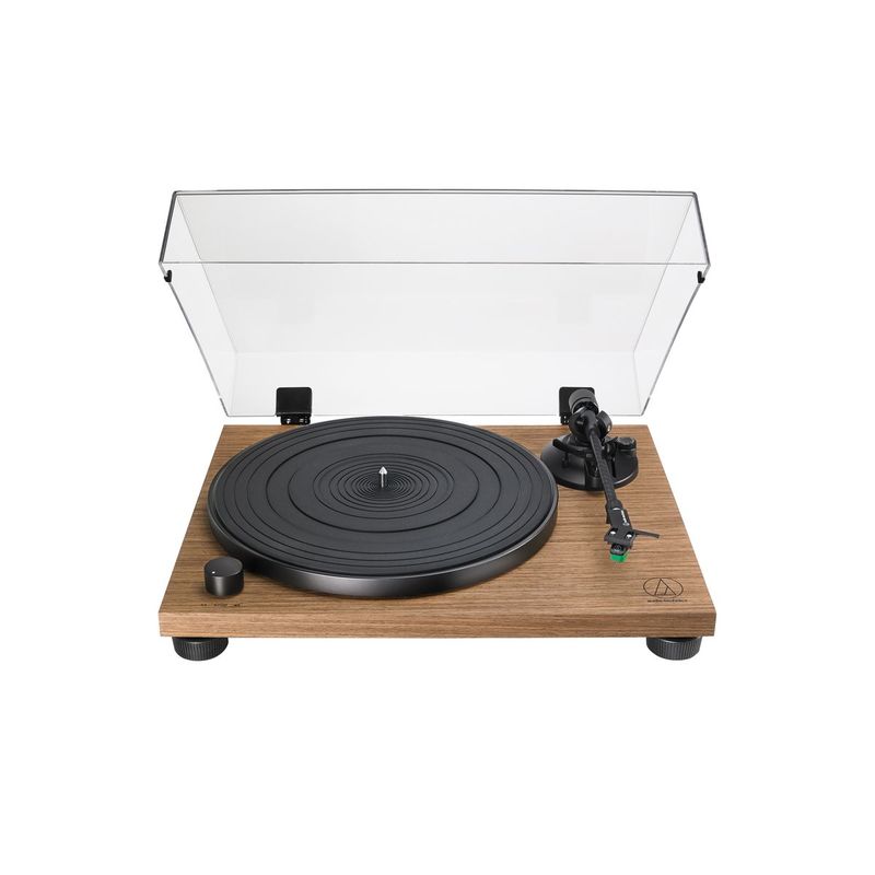 Audio Technica AT-LPW40WN Belt-Drive Turntable with Built-in Preamp - Wood