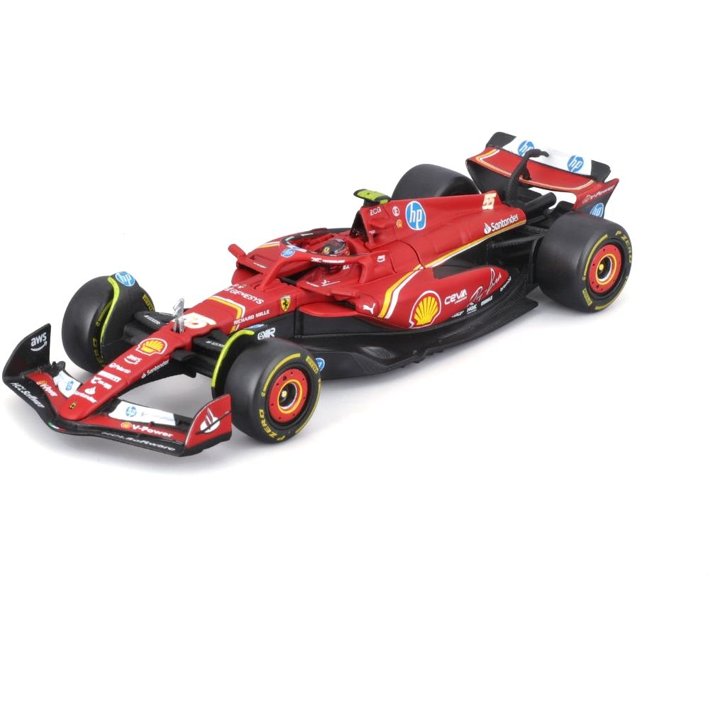 Bburago 18-36843 (#55) 1.43 Ferrari Racing - Sf-24 (2024) (W/ Helmet)