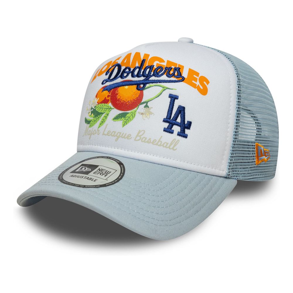 New Era Team Fruit Graphic Trucker Los Angeles Dodgers Blue Cap (One Size)