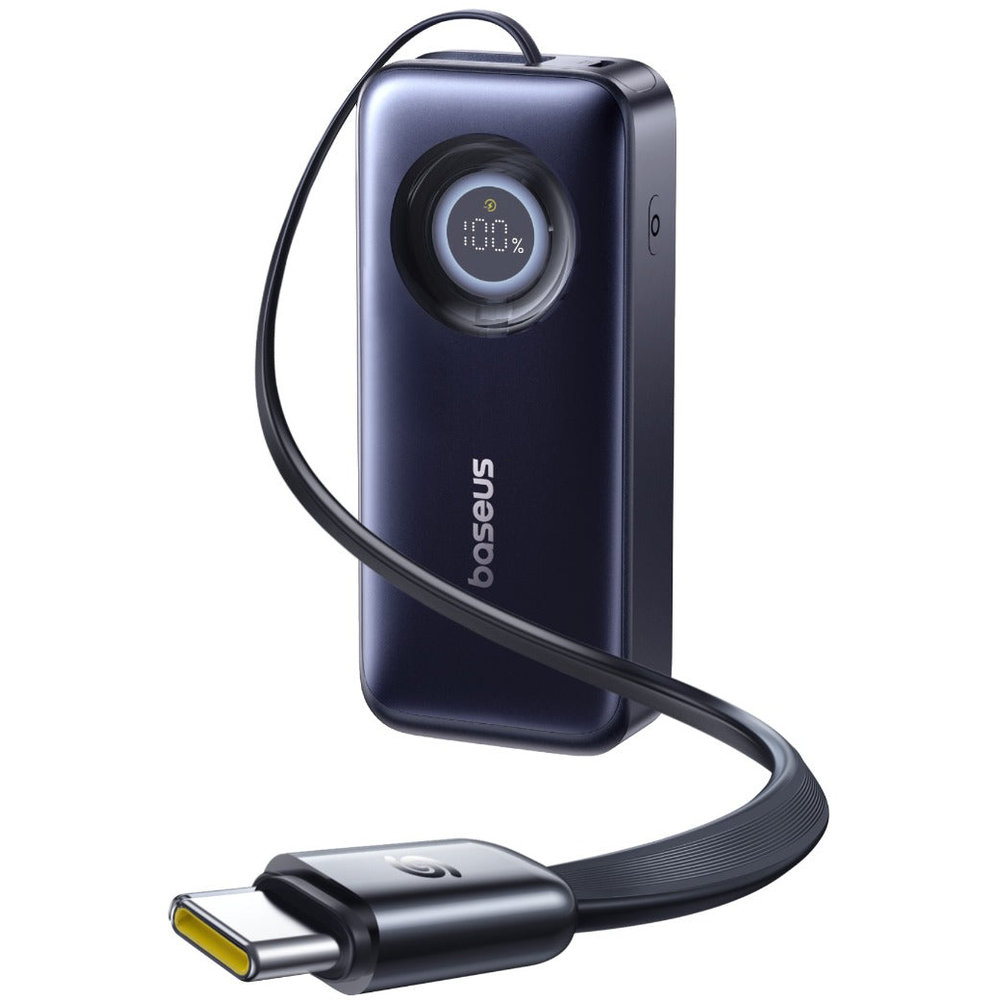 Baseus Enercore Cr11 Power Bank With Retractable Cable 20000mAh 67W - Cosmic Black