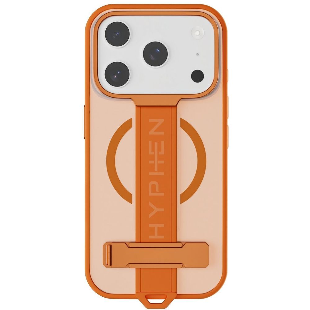 HYPHEN FLEX Grip & Stand MagSafe Case - Tangerine - iPhone 17 Pro - 6.3