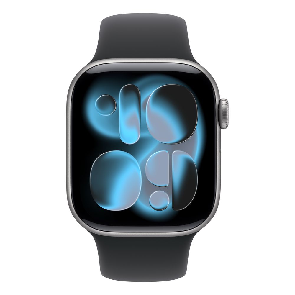 Apple Watch Series 11 GPS 42mm Space Grey Aluminium Case with Black Sport Band - M/L