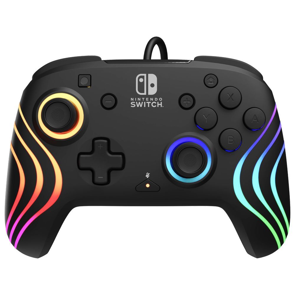 PDP Nintendo Switch Afterglow Wave Wired Controller - Black