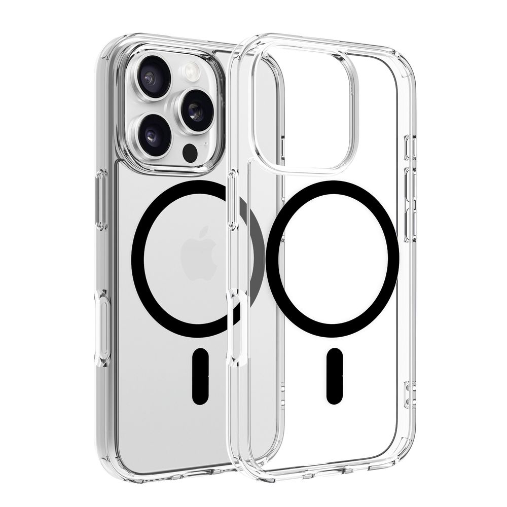 Dviced Magsafe iPhone 16 Pro Case Clear - Black
