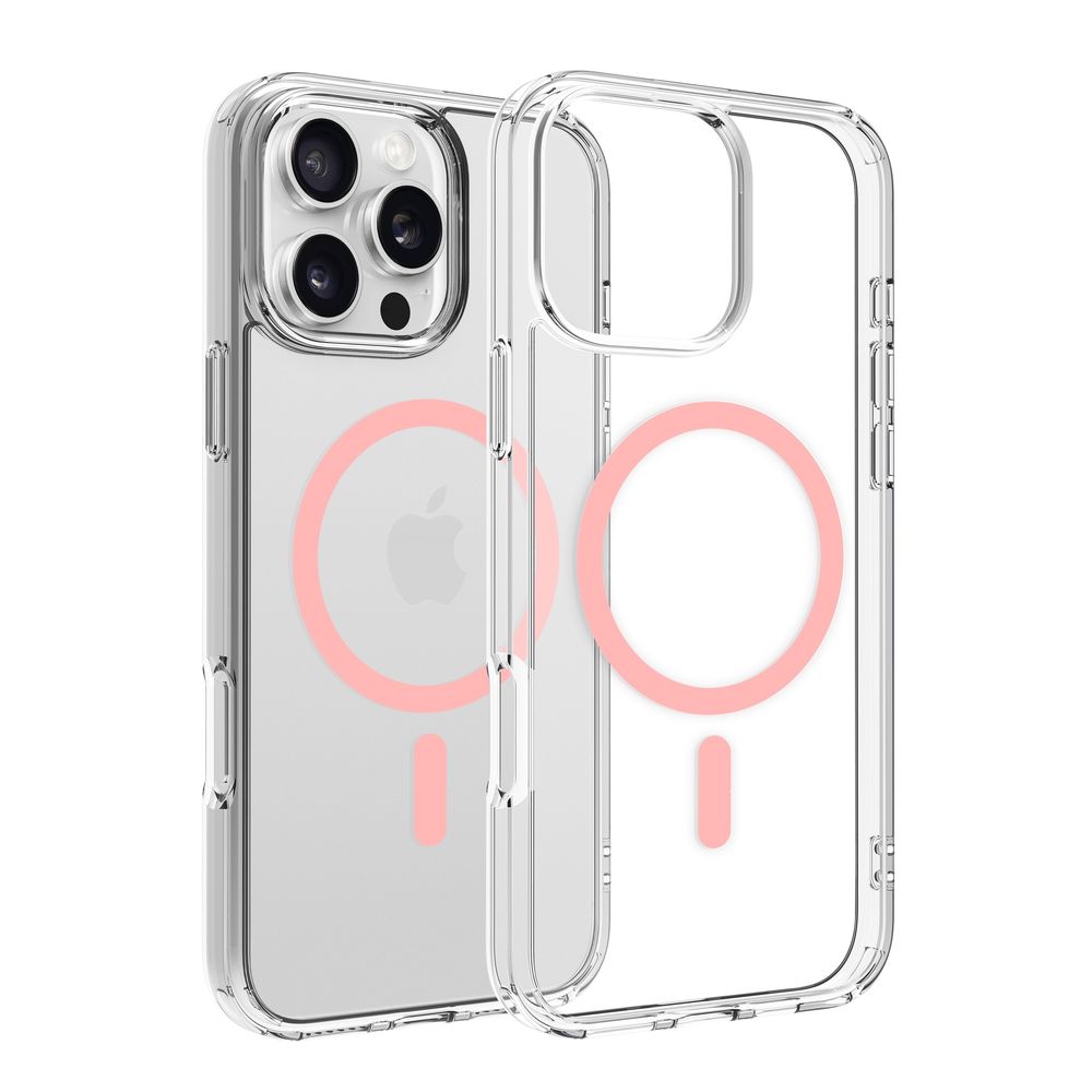 Dviced Magsafe iPhone 16 Pro Max Case Clear - Pink