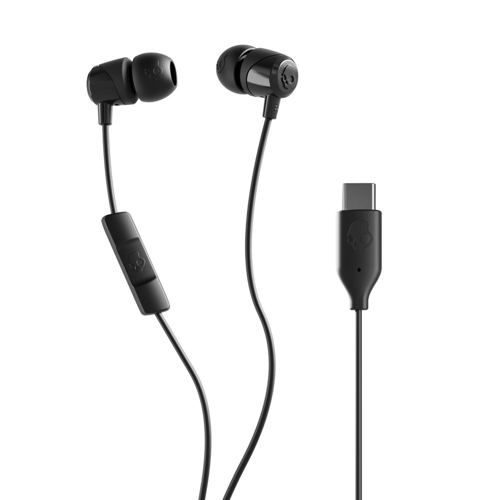 Skullcandy JIB Wired USB-C In-Ear Earphones With Mic - True Black