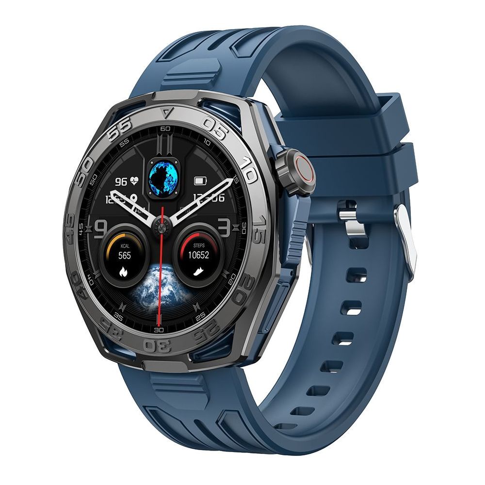 Telux Vital 128MB 1.43-Inch AMOLED 410mAh IP68 Smart Watch - Blue