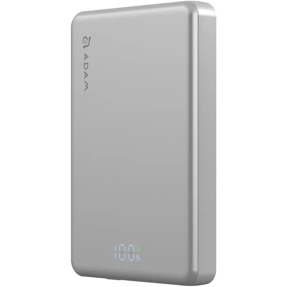 Adam Elements Vionta L10 Ultra Slim Magnetic Wireless Charging 10000mAh Power Bank - Silver