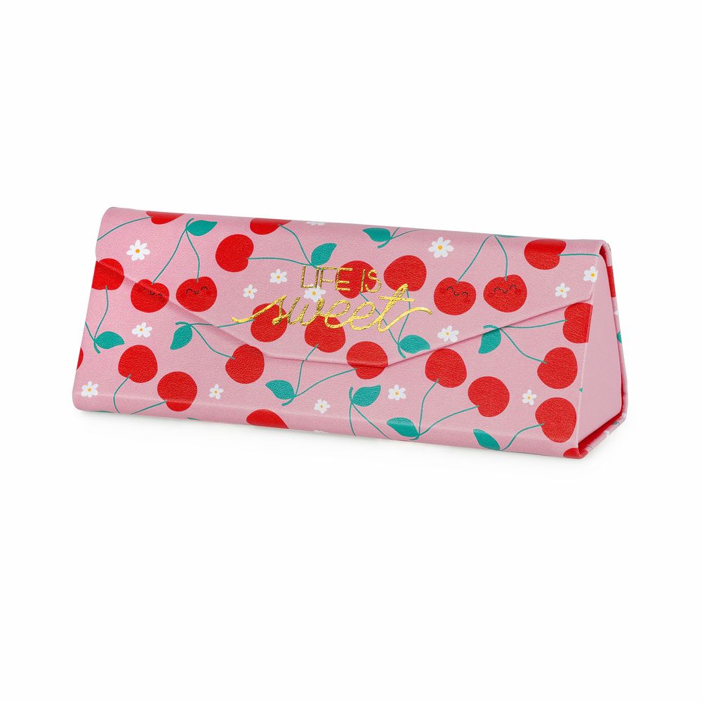 Legami See You Soon - Foldable Glasses Case - Cherry