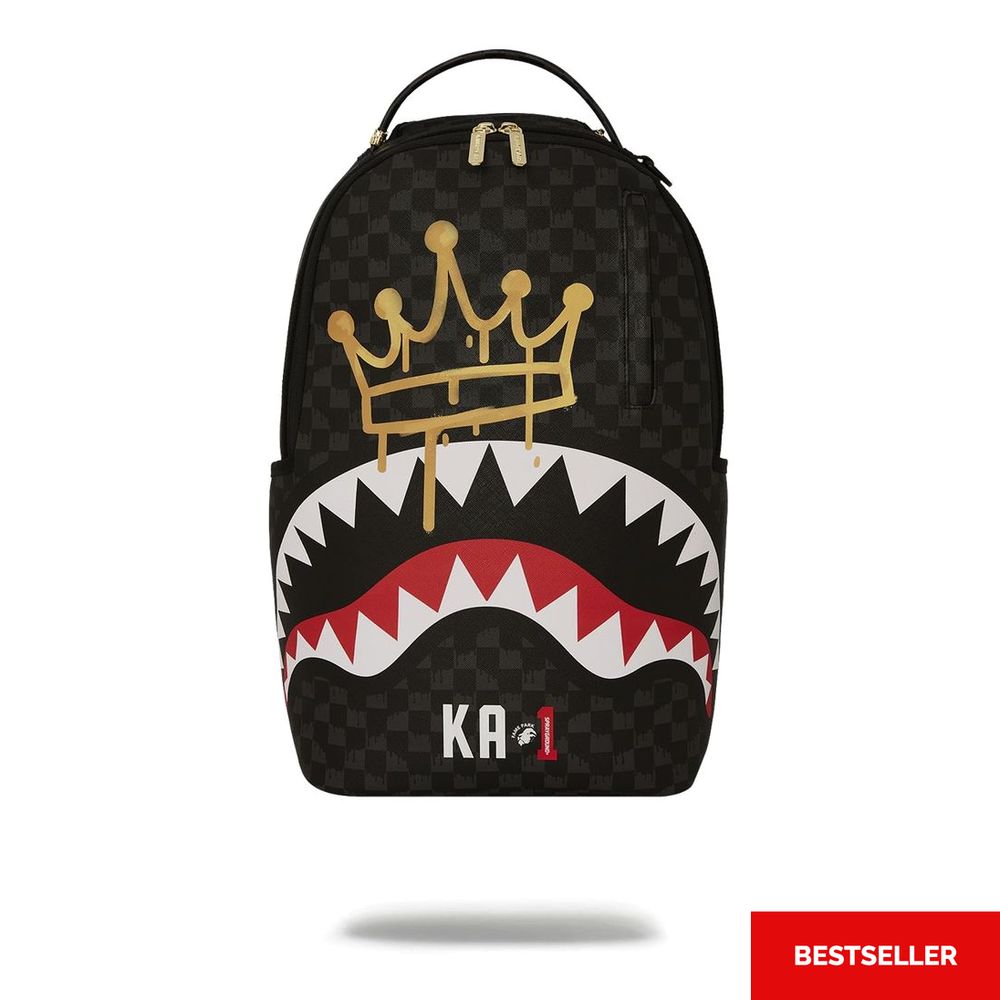 Sprayground Crown Drip Check X KA1 DLXSV Backpack Black