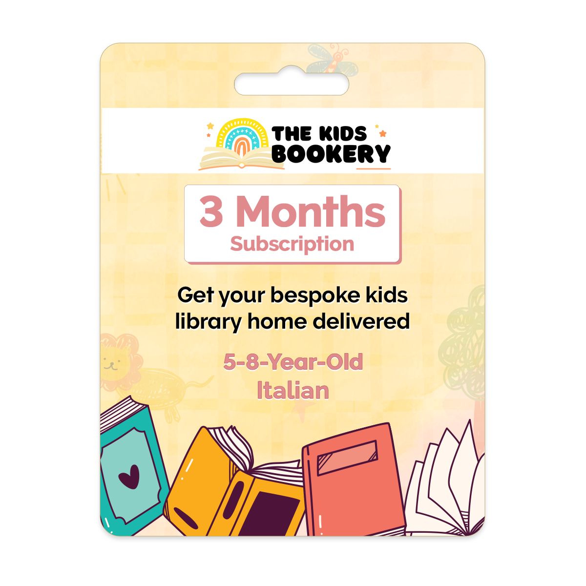 The Kids Bookery - 3 Months Kids Books Subscription - Italian (5 to 8 Years)