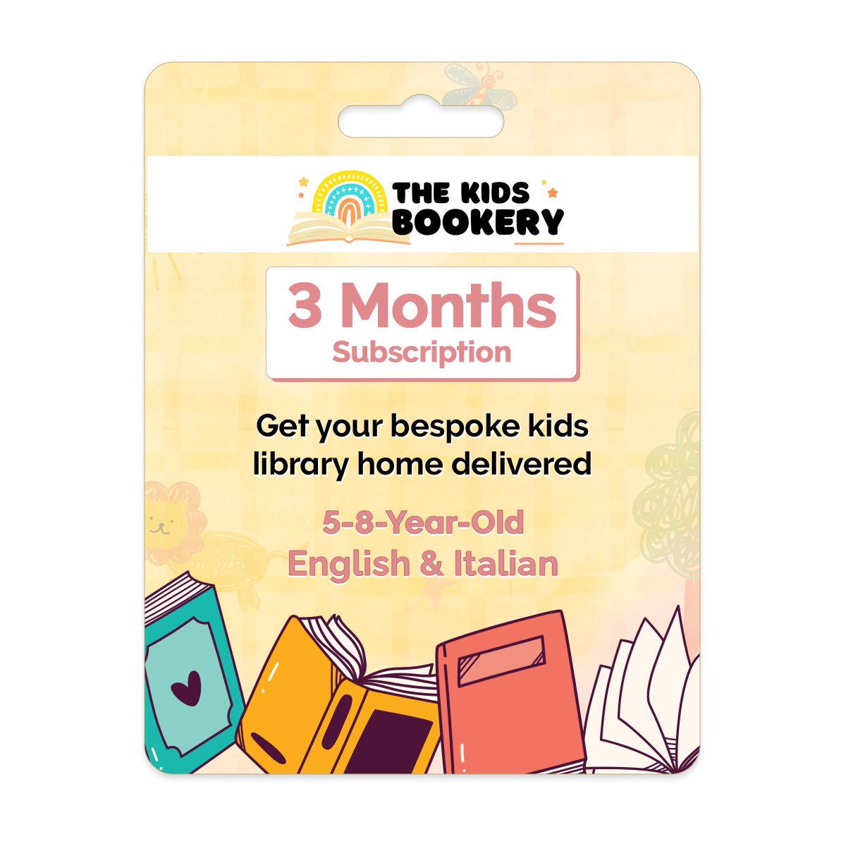 The Kids Bookery - 3 Months Kids Books Subscription - English & Italian (5 to 8 Years)