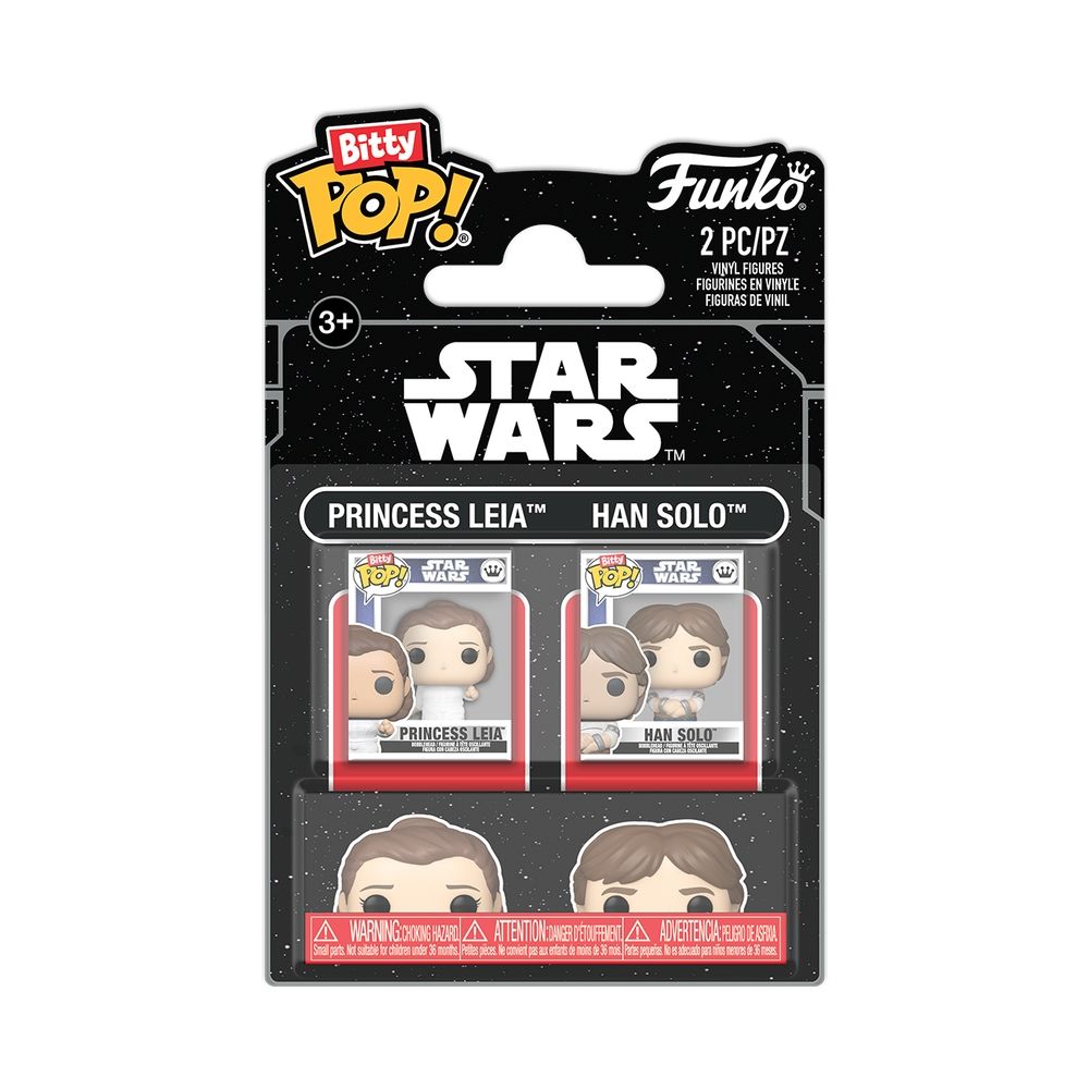 Funko Bitty Pop! Star Wars Star Wars The Empire Strikes Back Han And Leia Pack Of 2 Vinyl Figure