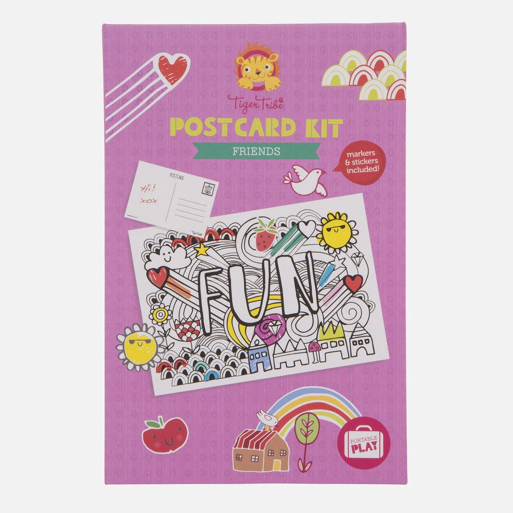 Tiger Tribe Postcard Kit