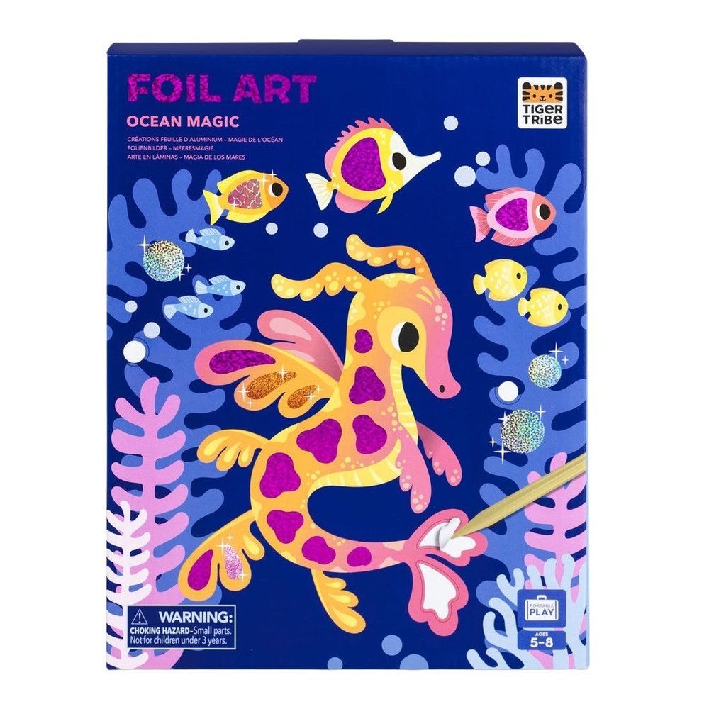 Tiger Tribe Foil Art - Ocean Magic
