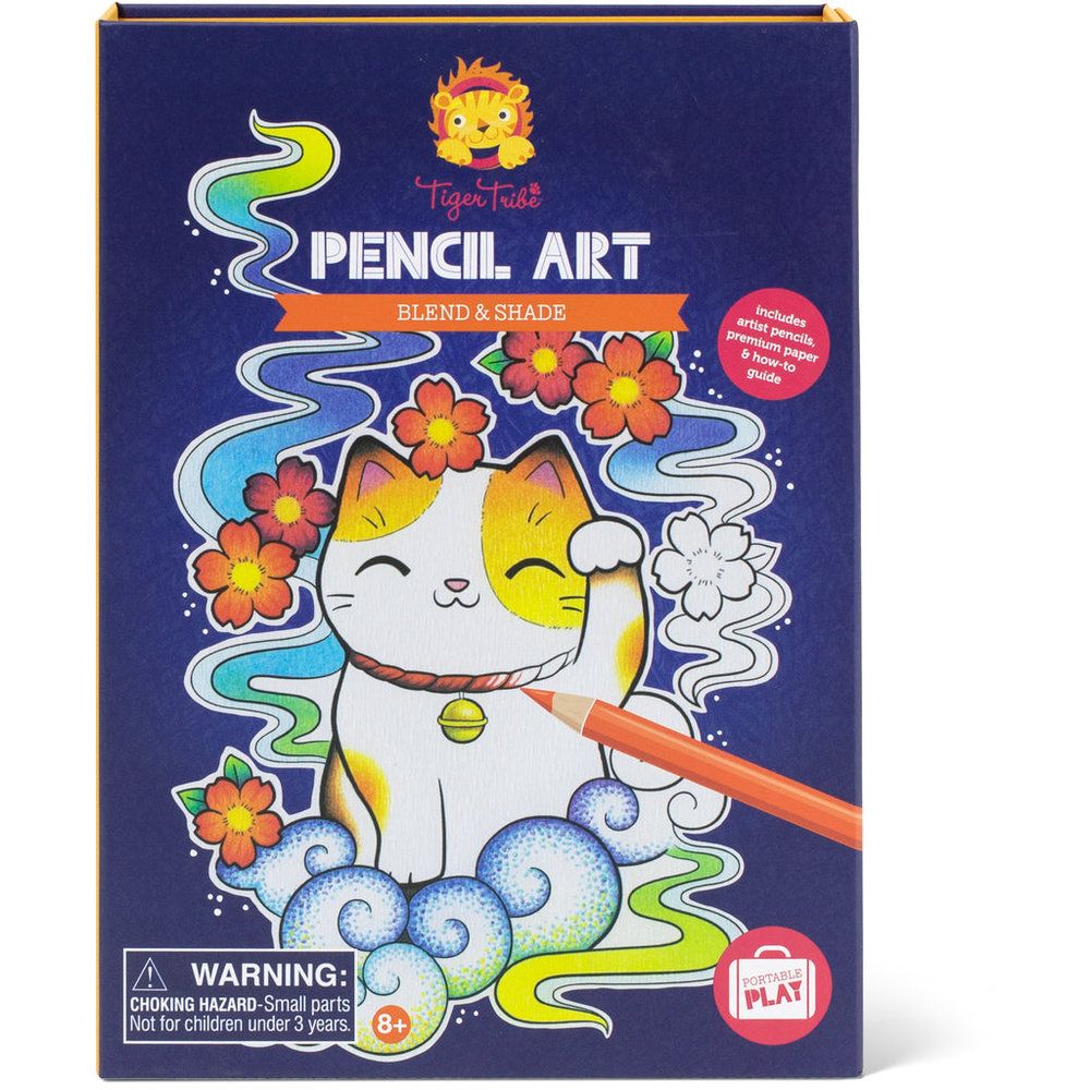 Tiger Tribe Pencil Art - Blend And Shade