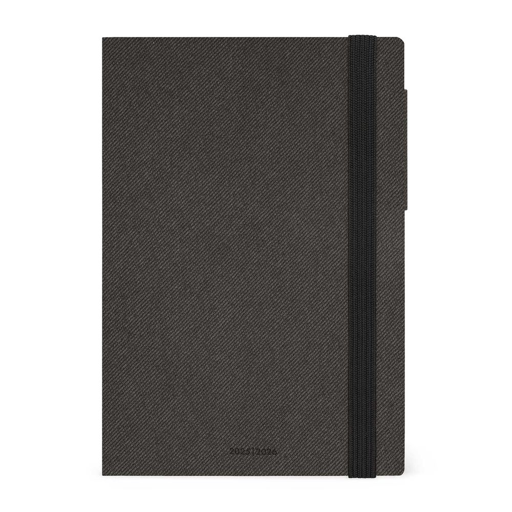 Legami 16 - Month Diary - 2025/2026 - Medium Weekly Diary - Deep Graphite