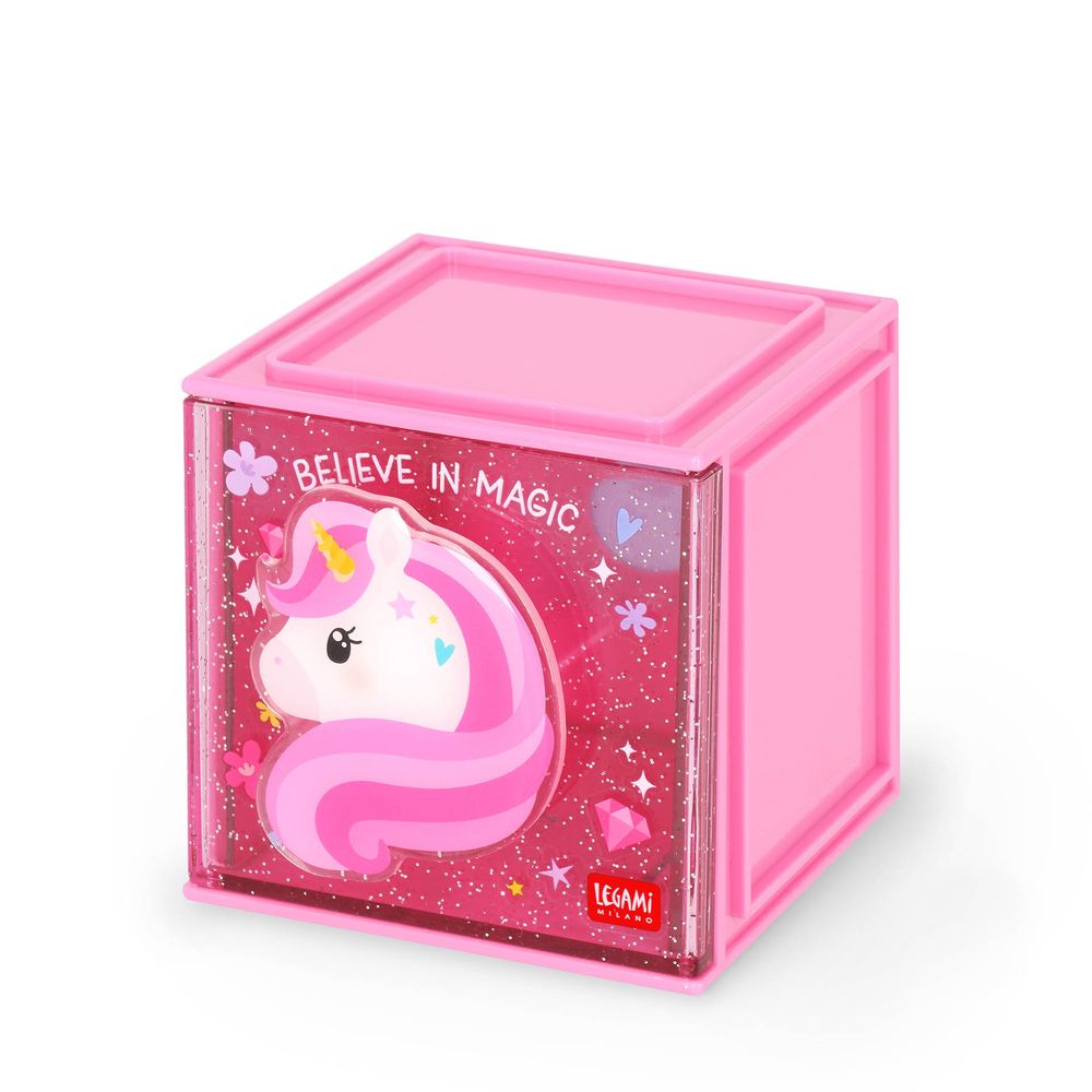 Legami Adjustable Desk Organiser - Cutie Cube - Unicorn