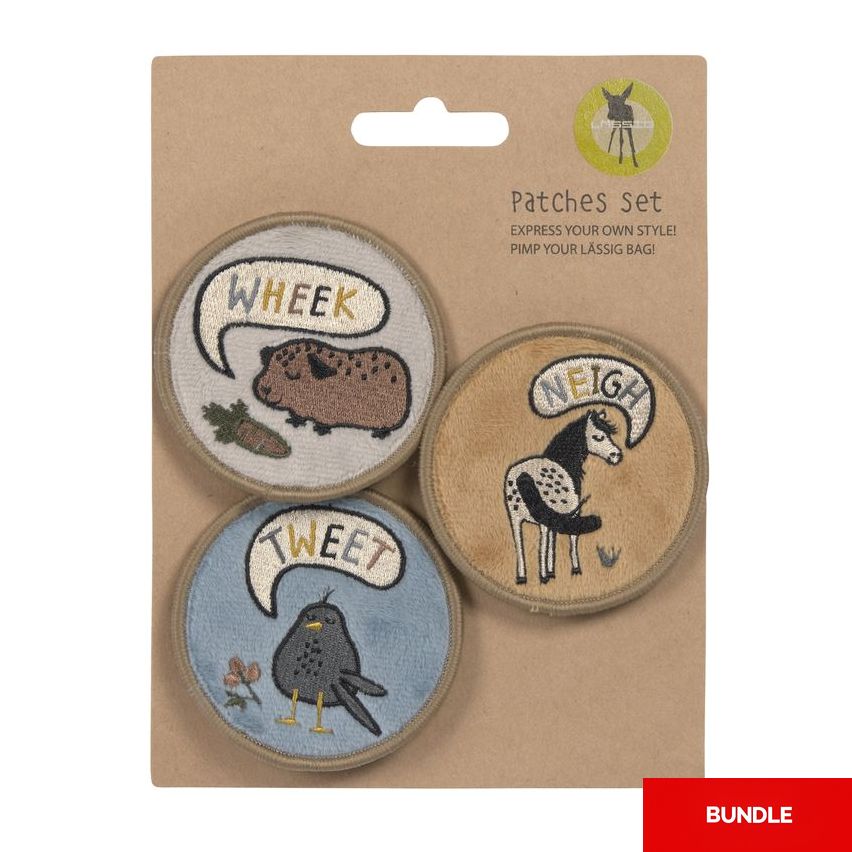 Lassig Patches - Happy Prints (Set of 3) (Bundle of 2)