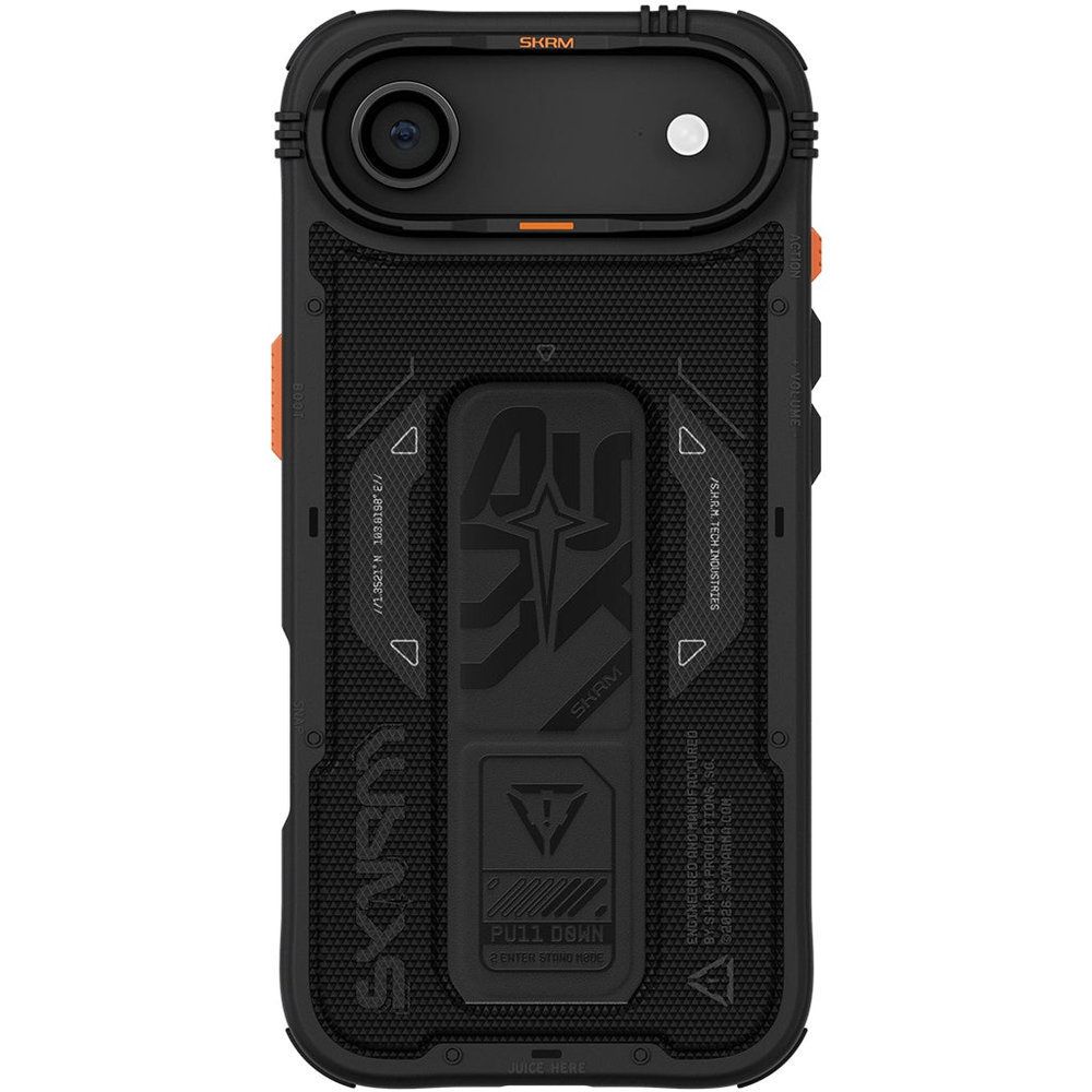 SkinArma iPhone 17 6.6-Inch (2025) Phantom (Mag-Charge + Grip-Stand) - Black