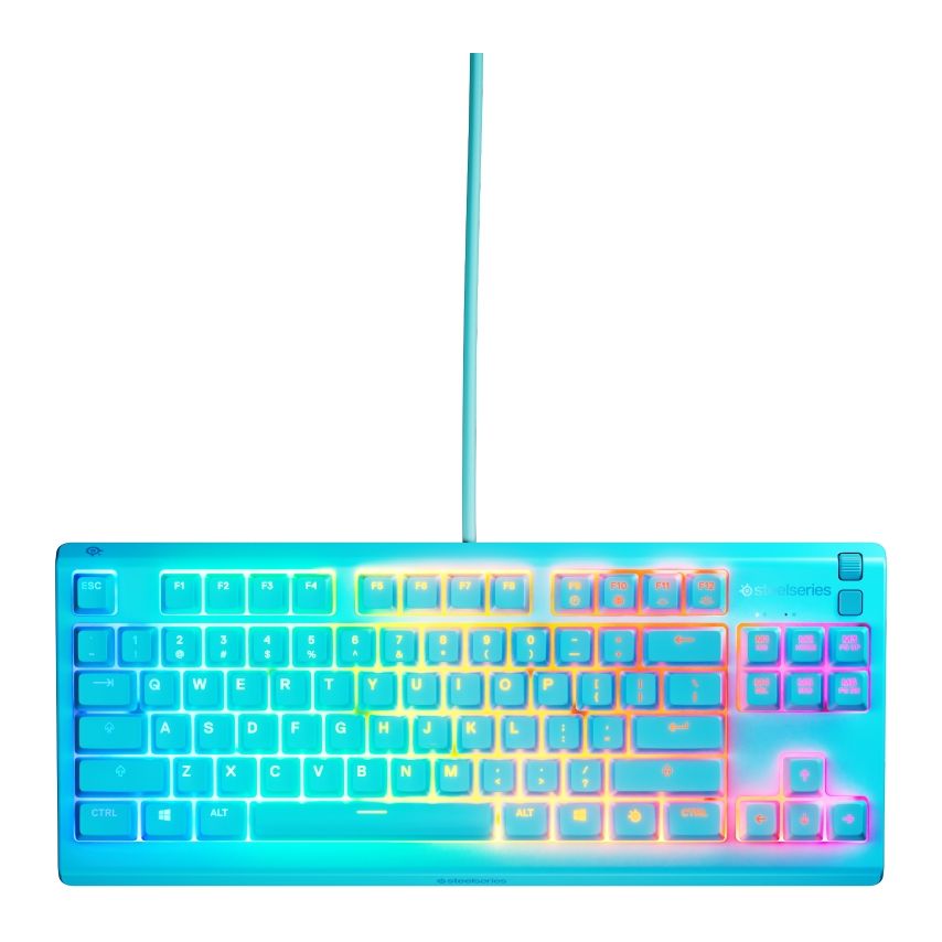 SteelSeries Apex 3 TKL RGB Wired Gaming Keyboard - Aqua (US Layout)