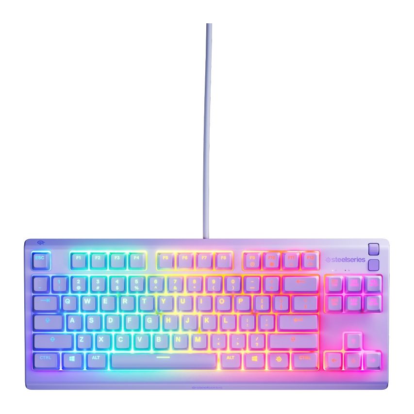 SteelSeries Apex 3 TKL RGB Gaming Keyboard - Lavender (US Layout)
