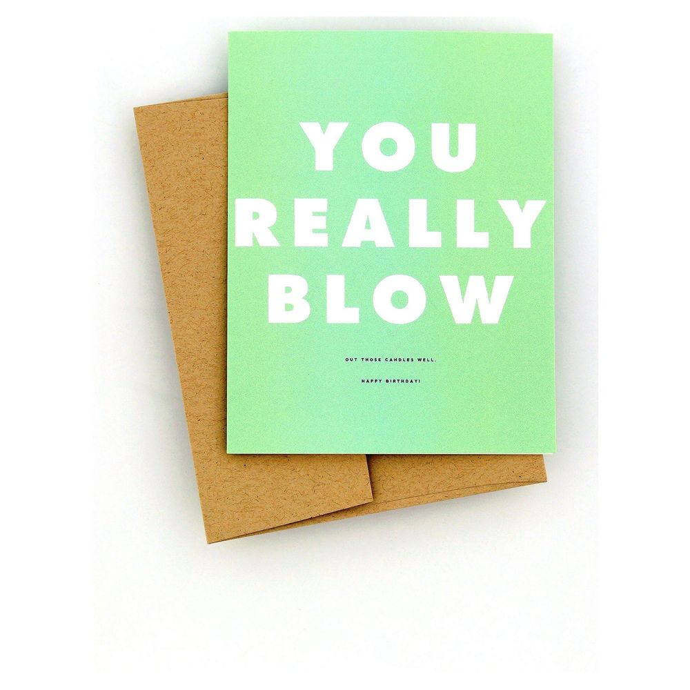 Oh Hello Friend Really Blow Birthday Magnify Card