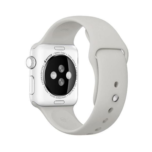 Behello 38/40mm Premium Silicone Strap Stone for Apple Watch (Compatible with Apple Watch 38/40/41mm)