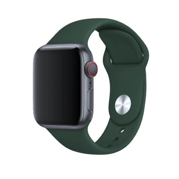 Behello 38/40mm Premium Silicone Strap Green for Apple Watch (Compatible with Apple Watch 38/40/41mm)